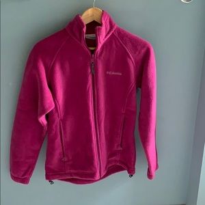 Columbia fleece jacket, medium wear.
